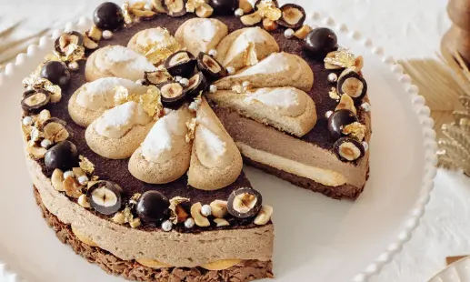 Entremets croustillant au chocolat praliné
