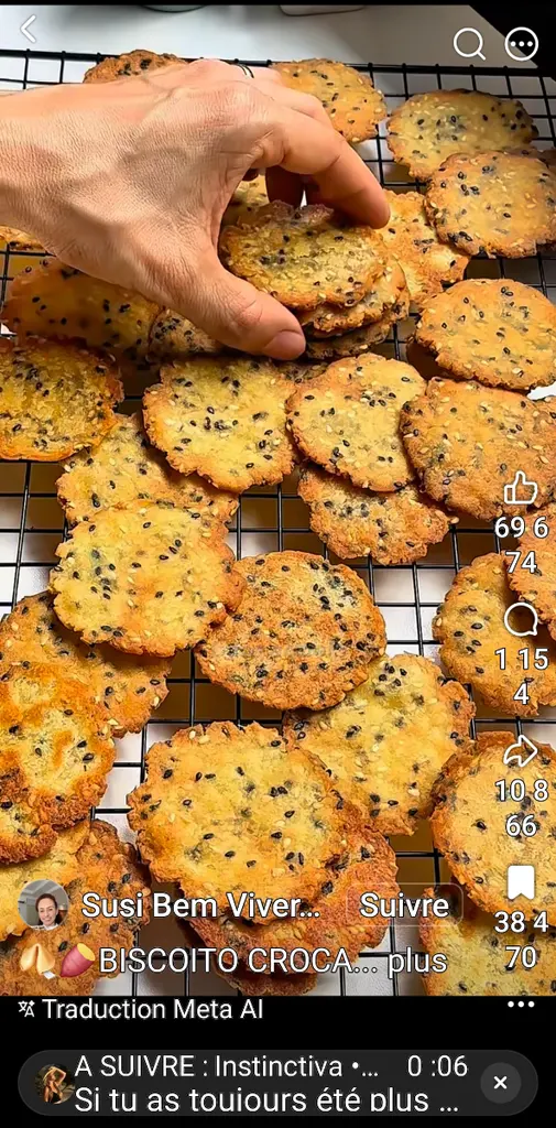 Craquelins Croustillants à la Patate Douce et Sésame