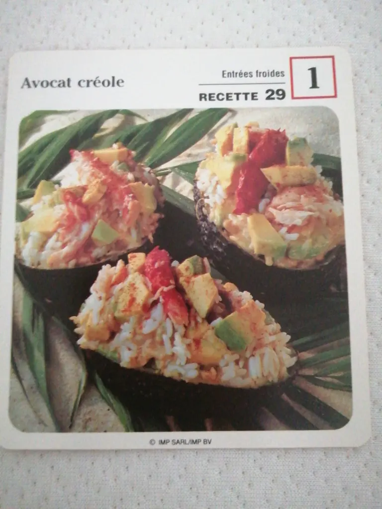 Avocat créole au crabe