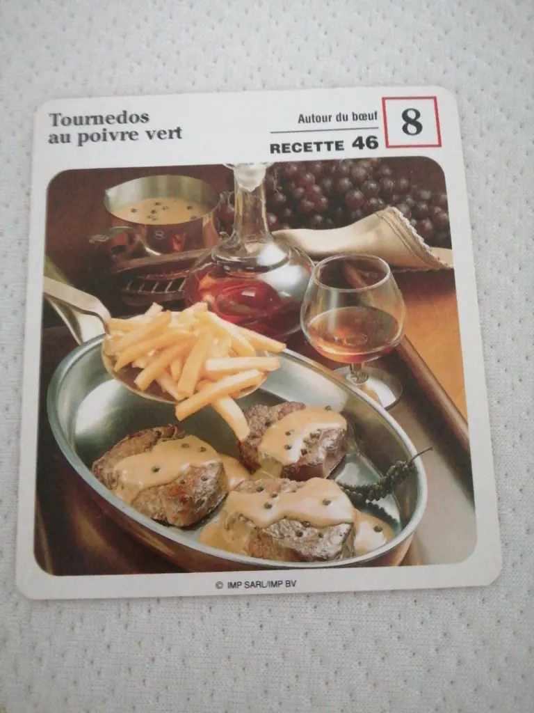 Tournedos au poivre vert