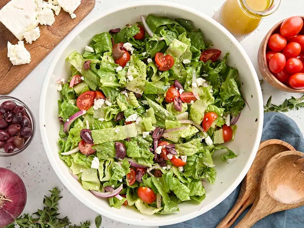 Romaine and Feta Greek Salad