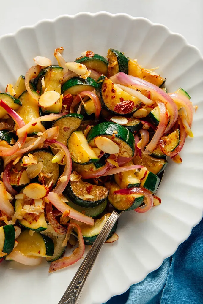 Caramelized Zucchini with Toasted Almonds