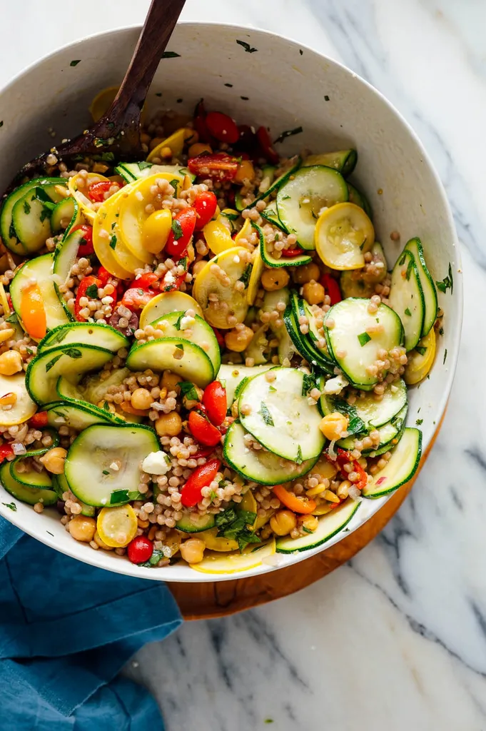 Photo of Mediterranean Couscous and Summer Squash Salad