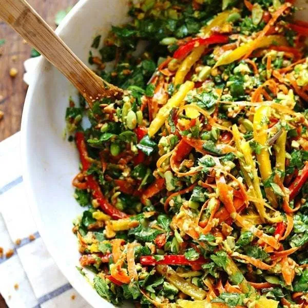 Photo of Thai Chopped Salad with Sesame Garlic Dressing