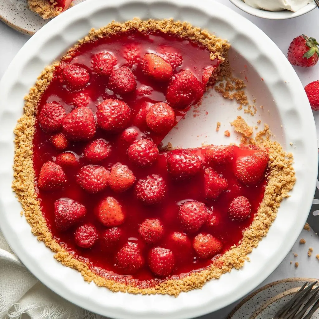 Photo of Graham Cracker and Fresh Strawberry Pie