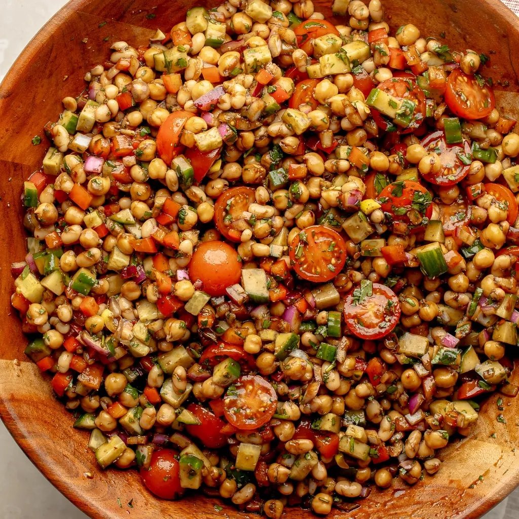 Mediterranean-Style Dense Bean Salad