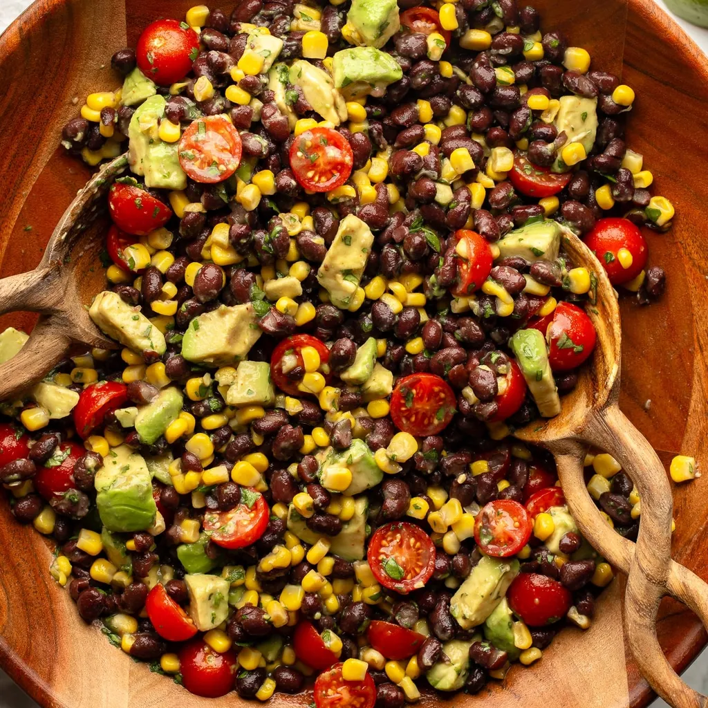 Black Bean and Avocado Salad with Lime Dressing