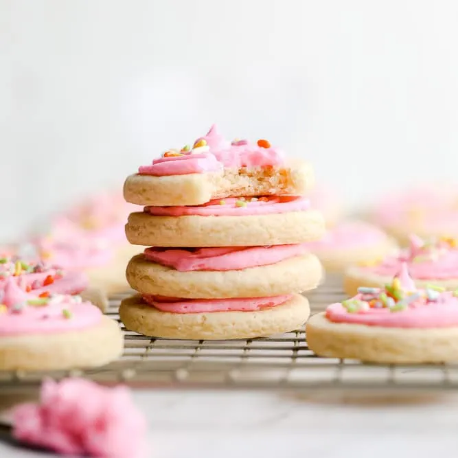 Vegan Lofthouse-Style Frosted Cookies
