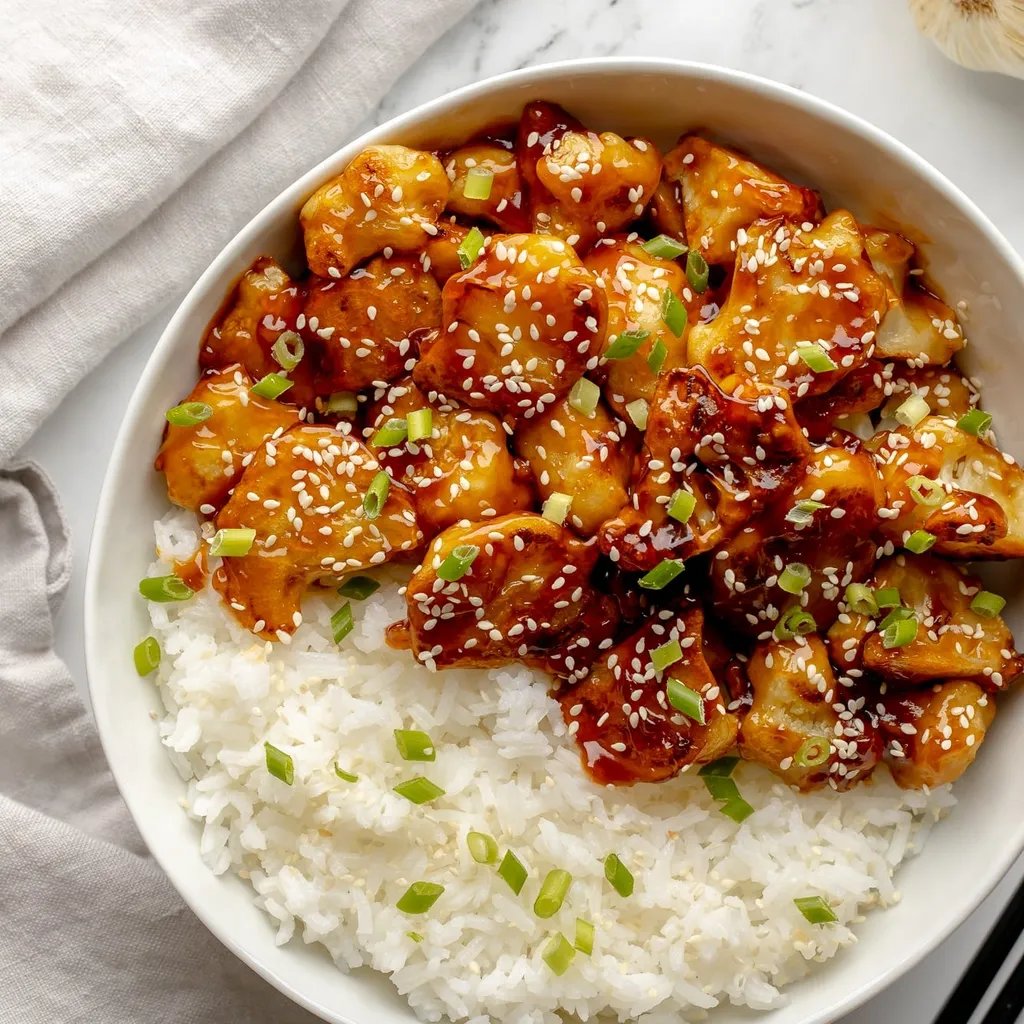 Sticky Sesame Cauliflower