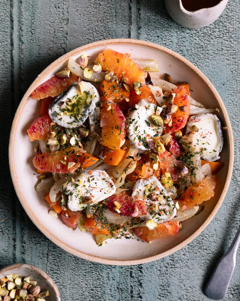 Photo of Assiette rôtie au fenouil, patate douce et orange sanguine