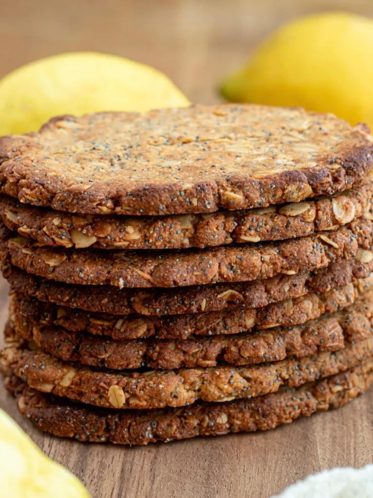 Photo of Biscuits croustillants à l'avoine, citron et pavot