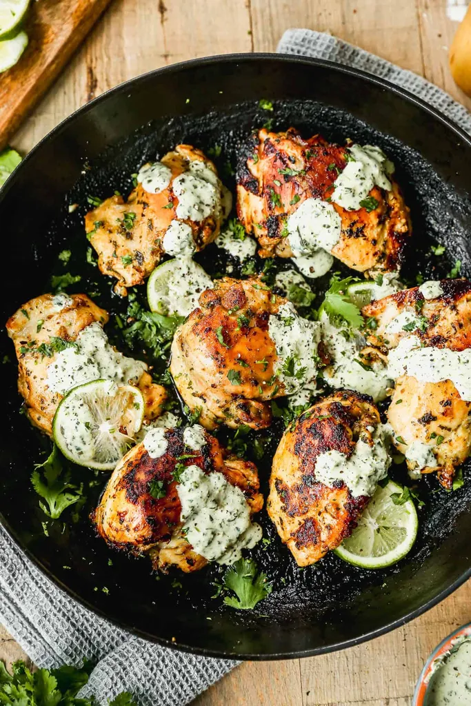 Zesty Cilantro and Lime Chicken Thighs