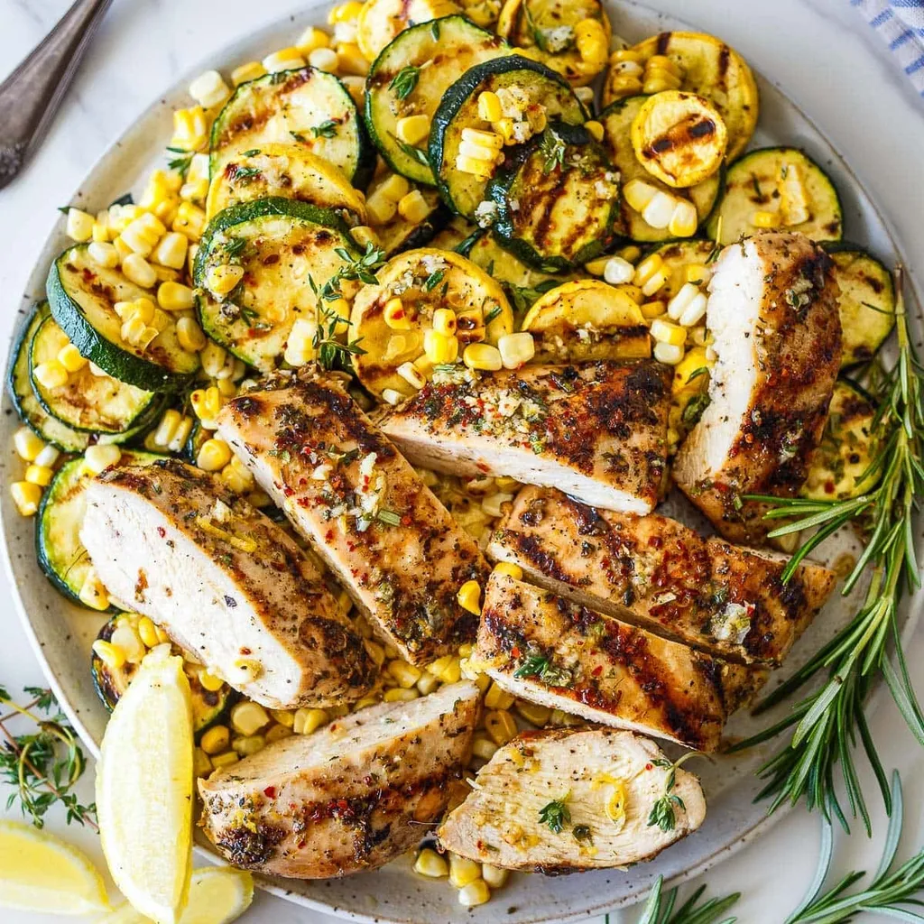 Photo of Mediterranean Grilled Chicken with Summer Vegetables