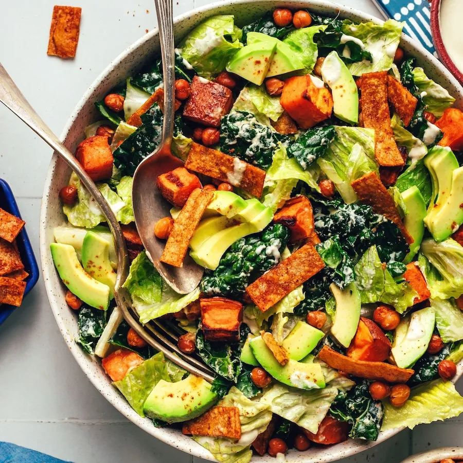 Sweet Potato and Chickpea Taco Salad