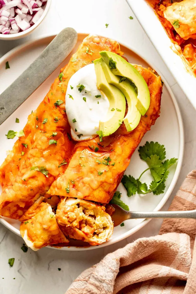 Sausage and Vegetable Breakfast Enchiladas