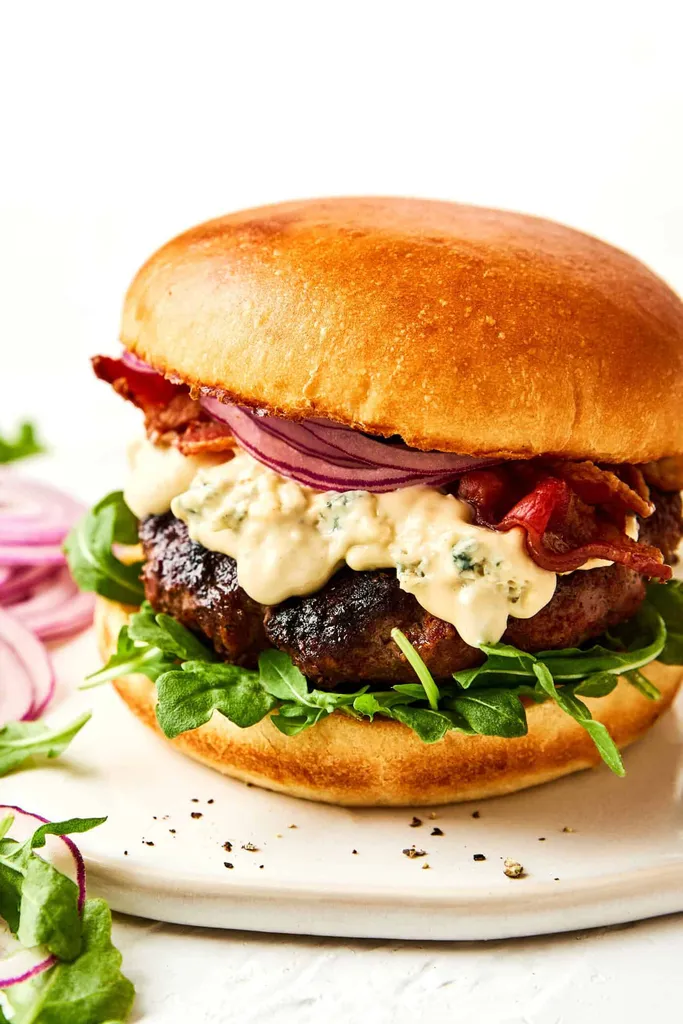 Photo of Blackened Blue Cheese Burgers