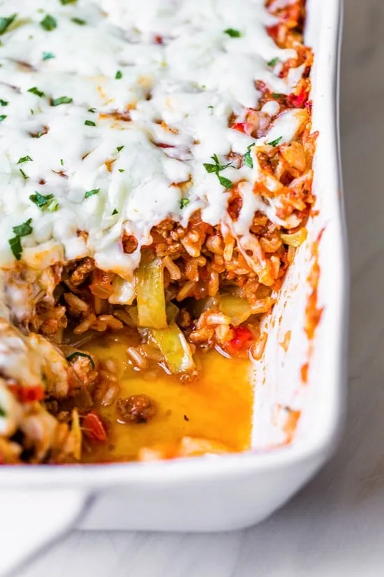 Deconstructed Stuffed Cabbage Casserole