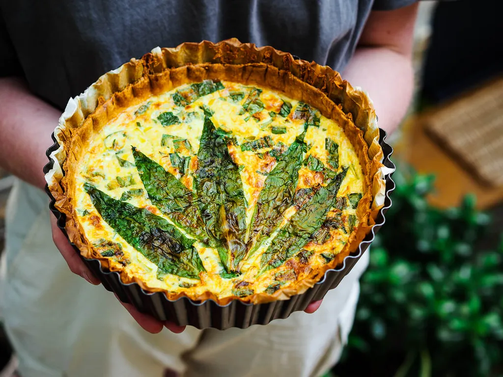 Photo of Quiche de Printemps à l'Ail des Ours et au Poireau