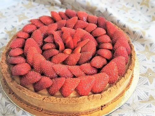Photo of Tarte aux fraises sur crème d'amande