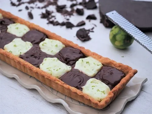Photo of Tarte au chocolat et citron vert