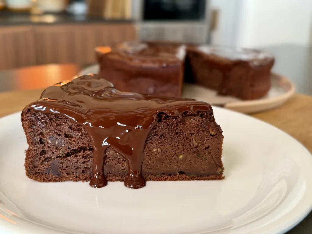 Gâteau au Chocolat et Courgette sans beurre