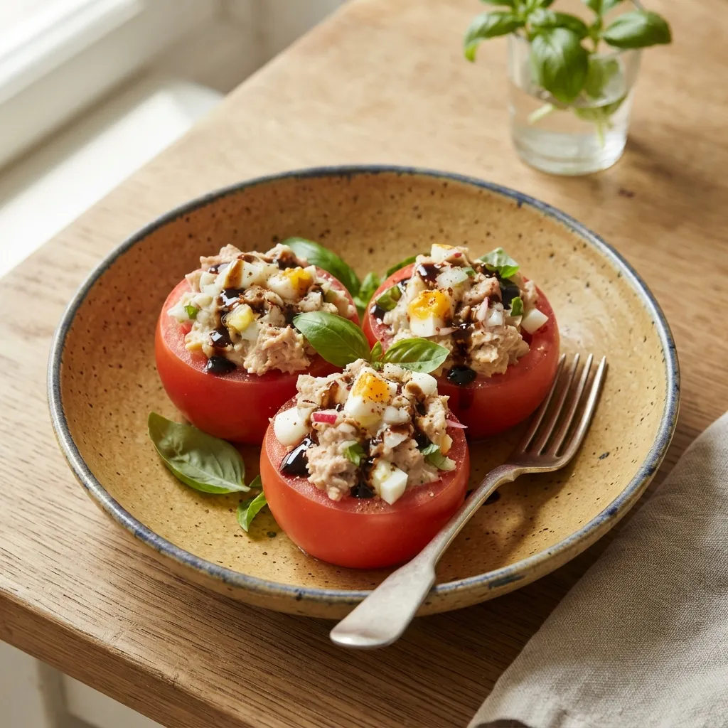 Tomates farcies au thon