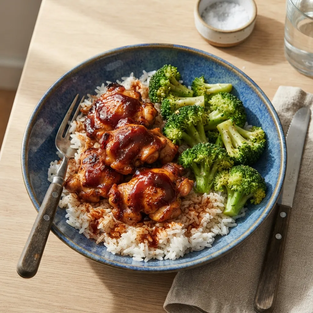 Bowl de poulet barbecue