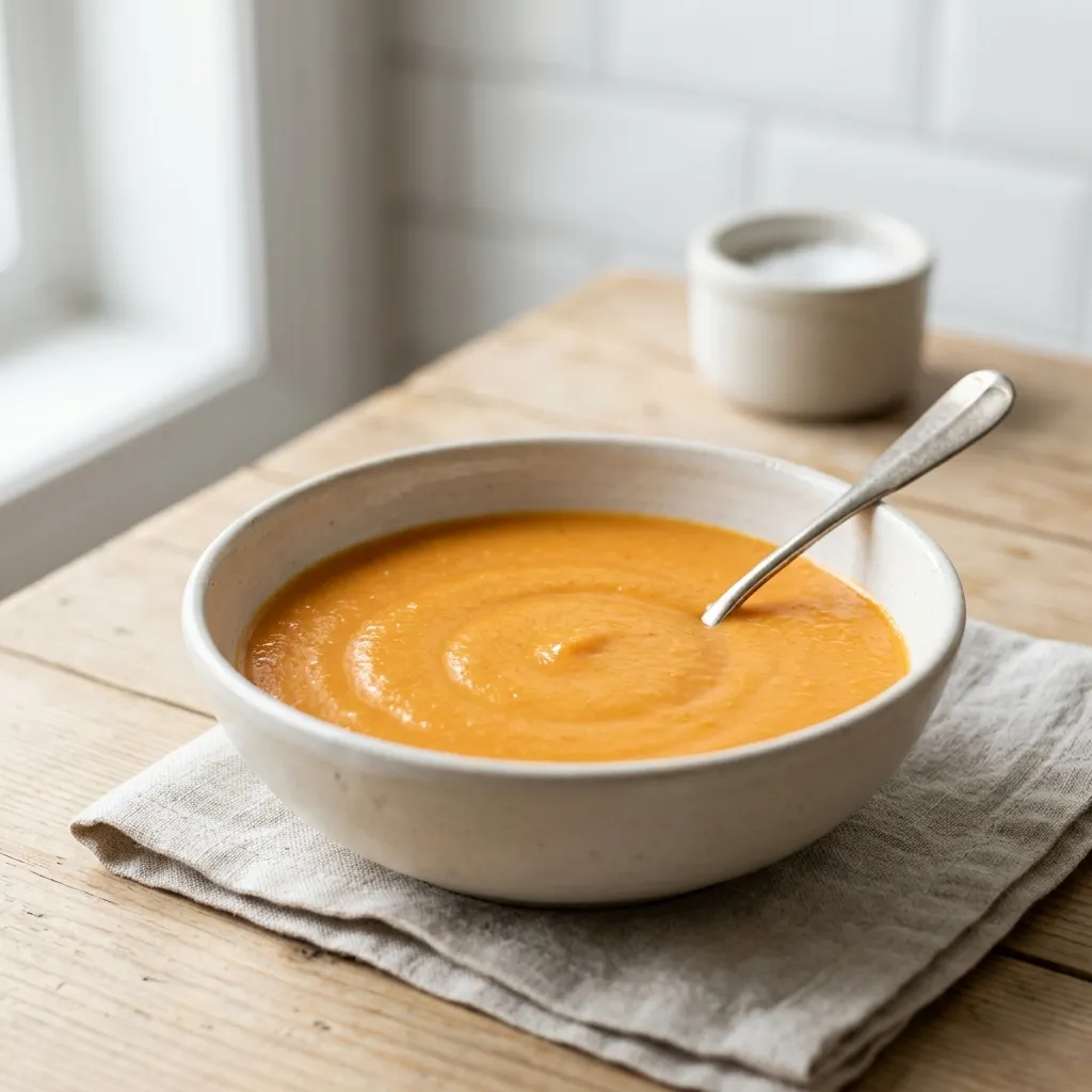 Soupe froide carottes et orange
