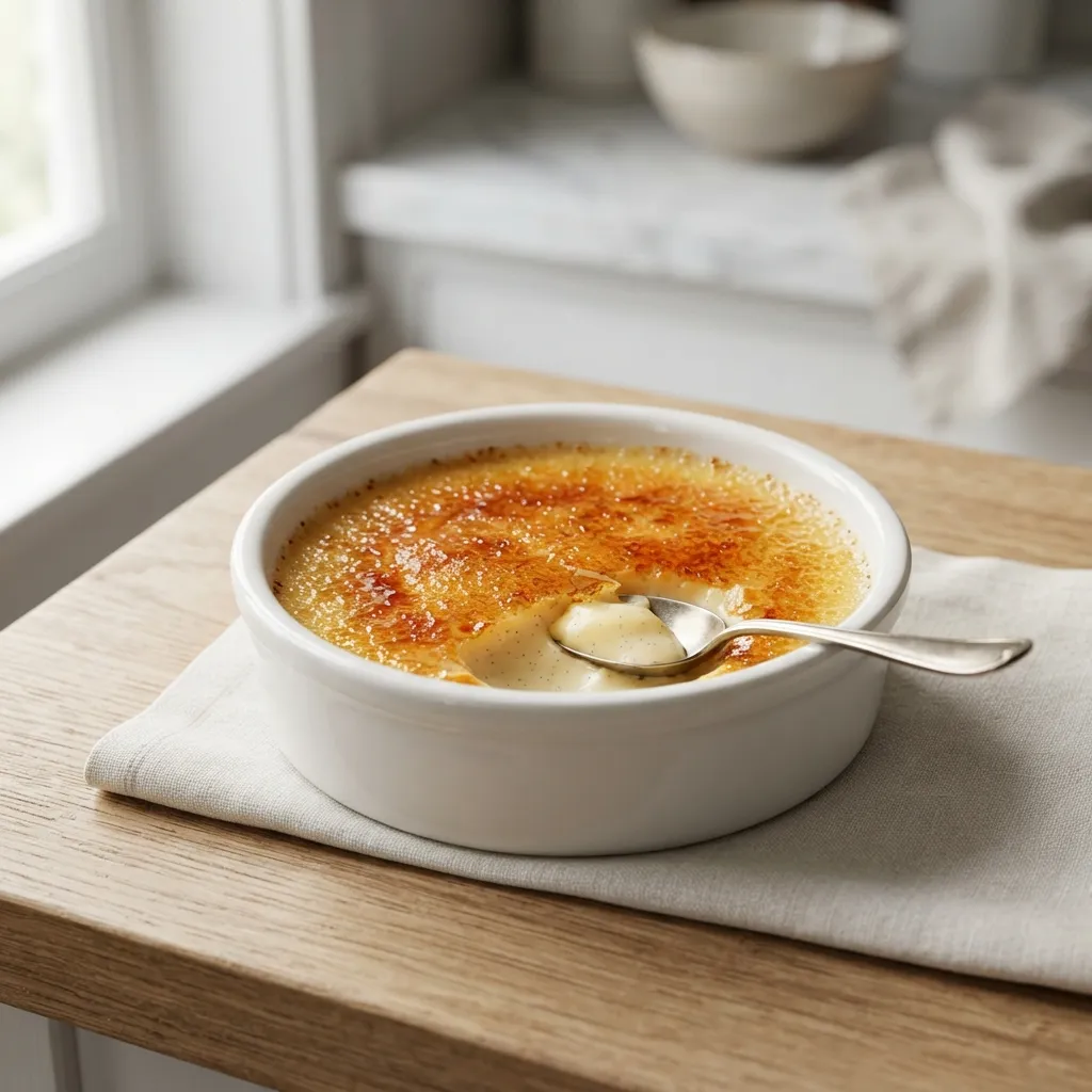 Crème brûlée en pot