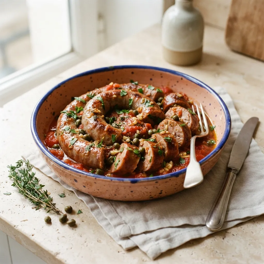 Saucisse à la languedocienne