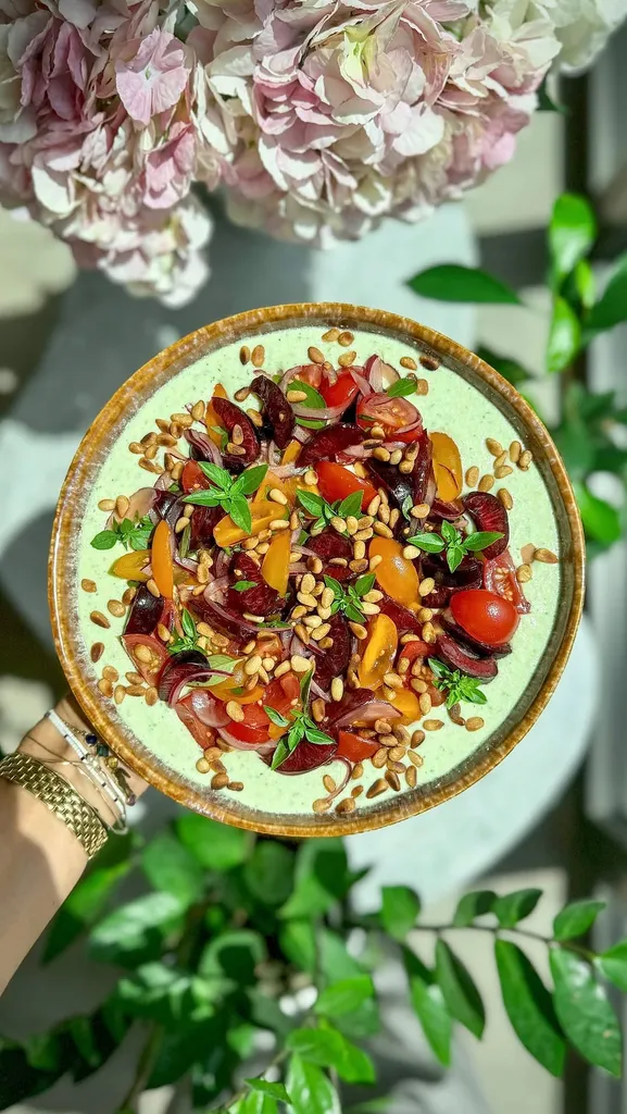 Crème de Mozzarella aux Cerises et Tomates