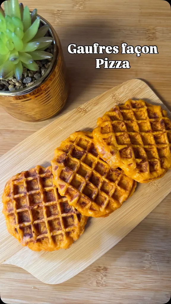đ¶đŒ Gaufres façon Pizza Ă la Patate Douce