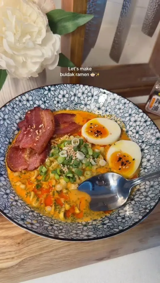 Ramen Buldak Façon Carbonara