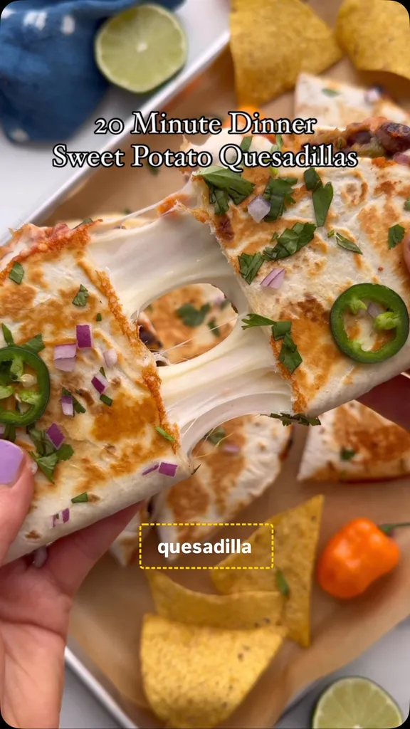 Quesadillas Express aux Patates Douces