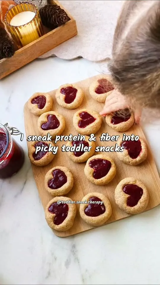 Soft Jam-Filled Chickpea Cookies