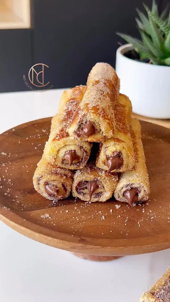 Roulés de Pain Perdu au Nutella