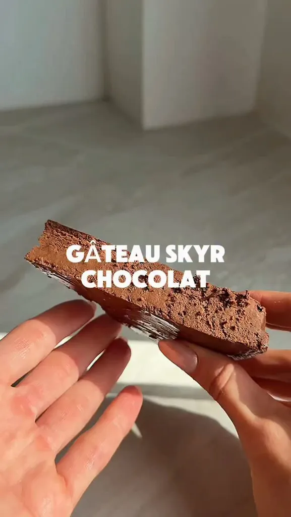 Gâteau Fondant Skyr et Chocolat
