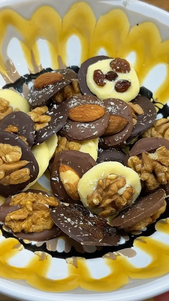 Palets de Chocolat aux Fruits Secs