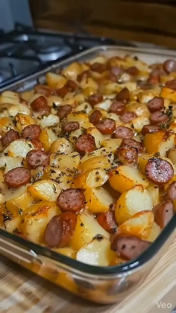Gratin de Pommes de Terre, Saucisse et Choucroute
