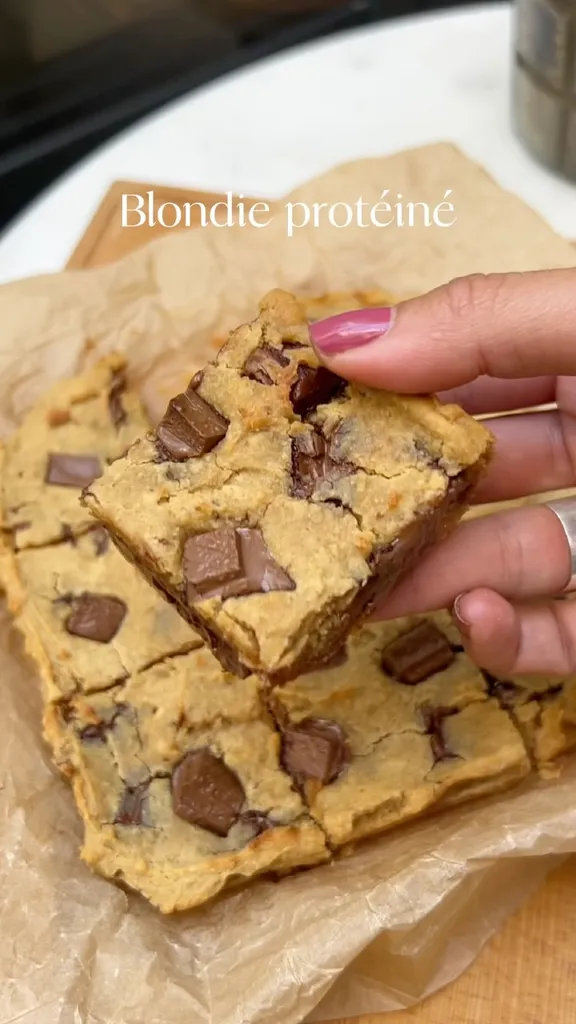 Blondie Protéiné au Beurre de Cacahuètes