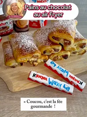 Pains au chocolat Kinder au Air Fryer
