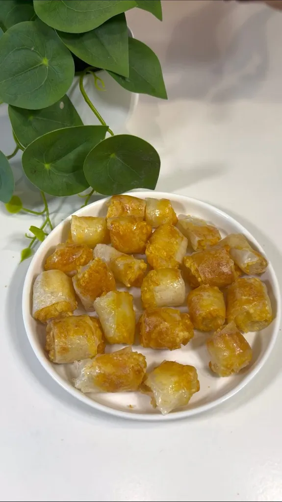 Rouleaux de Riz Croustillants au Fromage