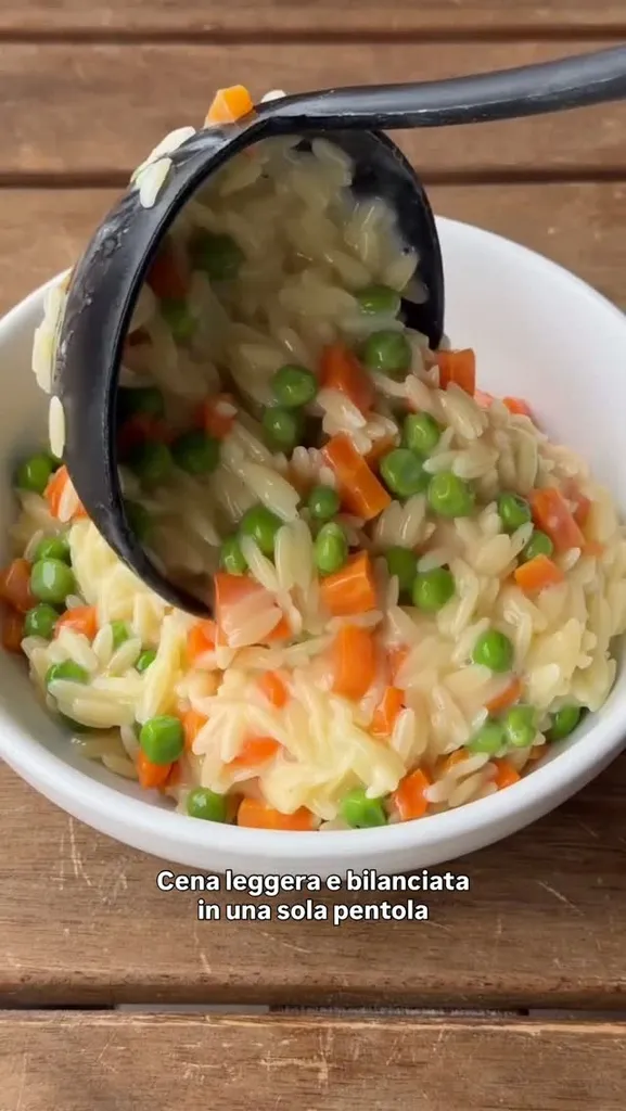 Pastina crémeuse aux légumes