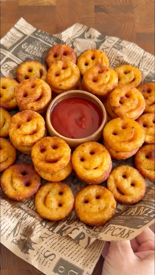 Pommes de terre sourire maison