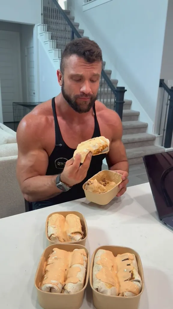 High-Protein Beef Burritos with Creamy Yogurt Sauce