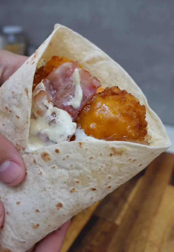 Wrap aux Tenders, Bacon et Cheddar