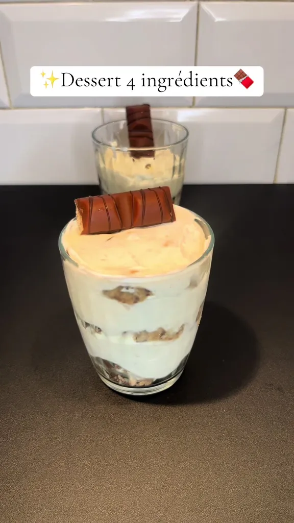 Verrines façon Kinder Bueno