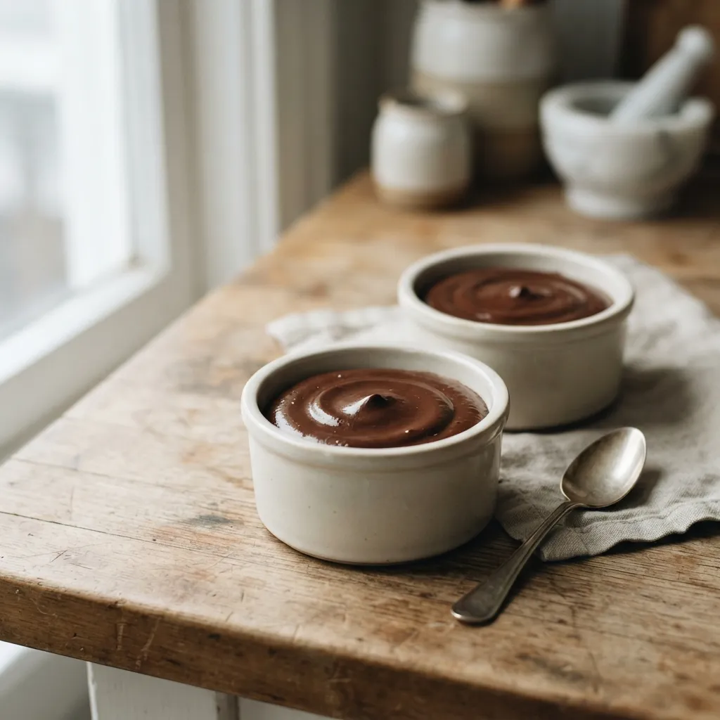 Mousse au chocolat et avocat