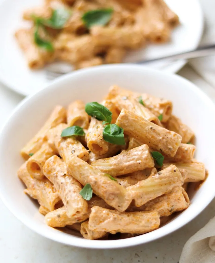 Creamy Red Pesto Rigatoni