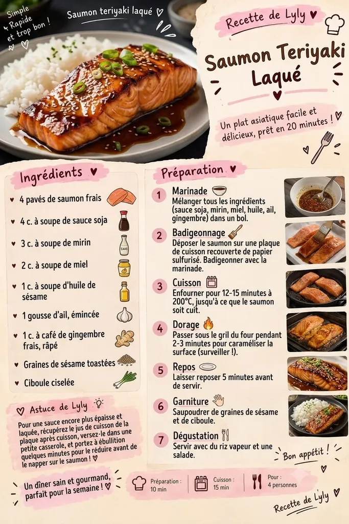 Saumon Teriyaki Maison